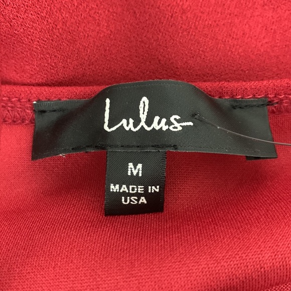 Lulus V neck Tank Style Layered Dress Mini Size Medium New NWT Brick red - Picture 7 of 12